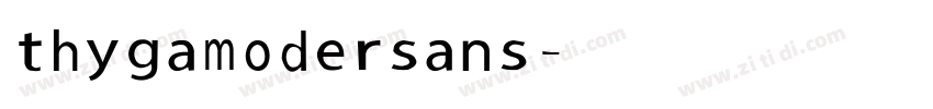 thyga moder sans字体转换